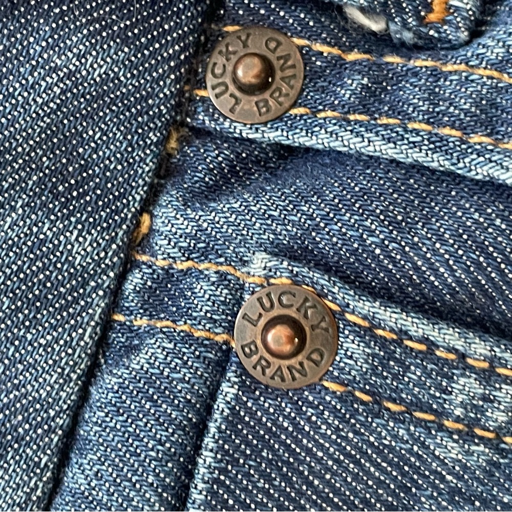 Lucky Brand Women's Sweet Jean Crop, Straight Leg in Blue Denim, Sz 10 / 30 - Picture 8 of 16